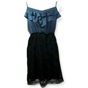 RUFFLE MINI DRESS SZ.S/M EUC